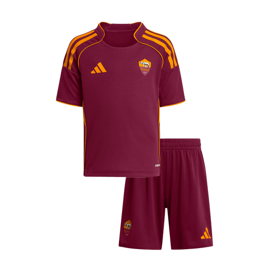 Vente Flash Roma Domicile Maillot Kit 2025/26 Enfant Rouge