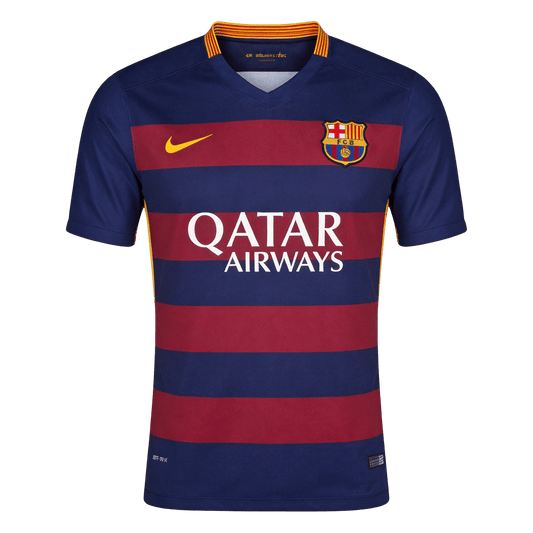 Retro Barcelone Domicile Maillot 2015/16 Blue&Garnet