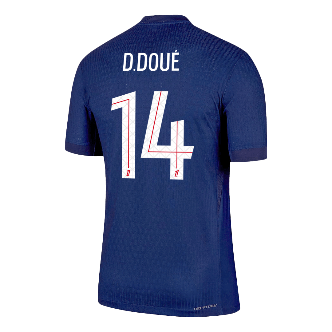Version Joueur D.DOUÉ #14 Maillot de Foot PSG Domicile 2025/26 Marine