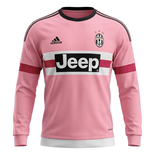Retro Juventus Extérieur Maillot Manches Longues 2015/16 Rose