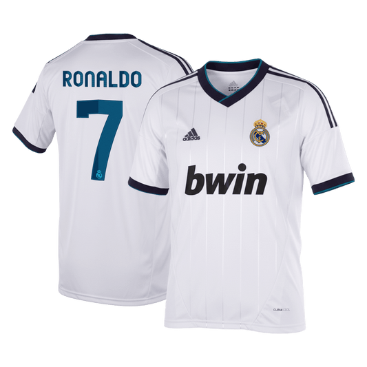 Retro RONALDO #7 Real Madrid Domicile Maillot 2012/13 Blanc