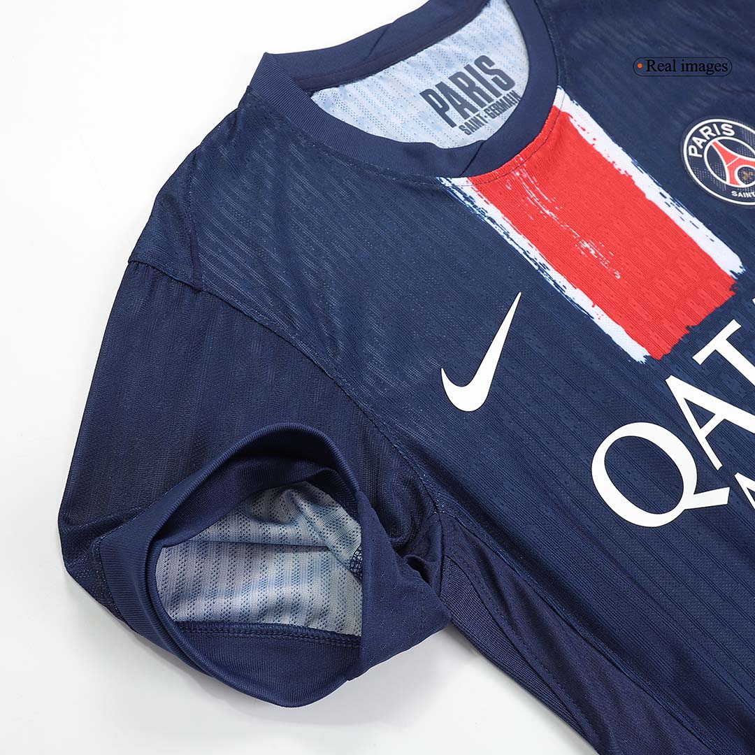 Maillot domicile PSG Barcola n° 29, bleu marine, version joueur, saison 2024/25