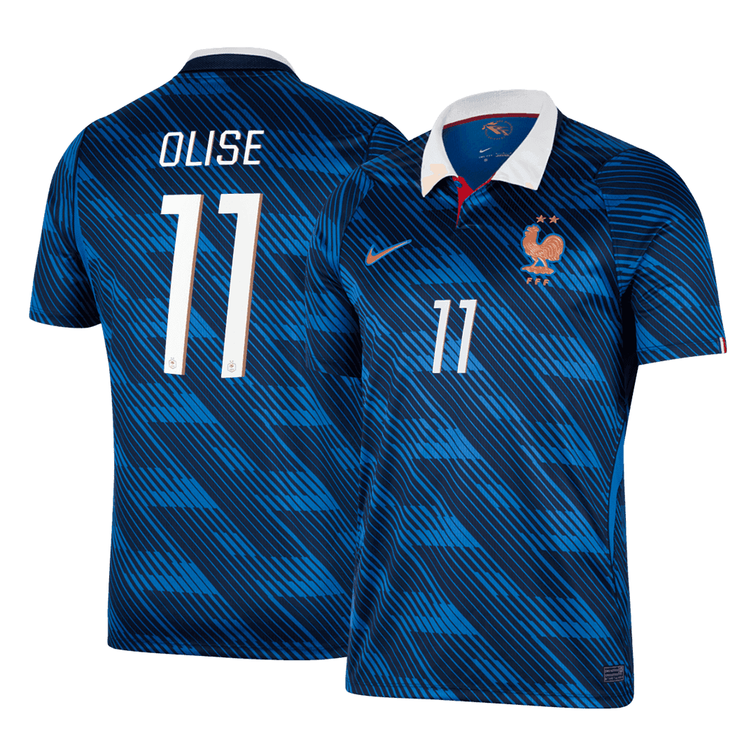 OLISE N°11 France Maillot domicile Coupe du Monde 2026 Bleu