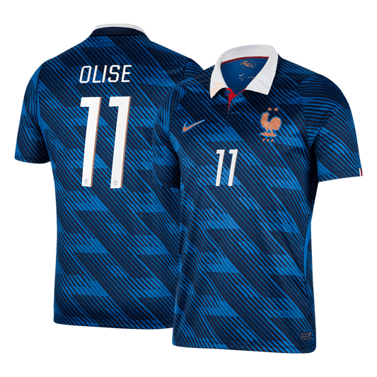OLISE N°11 France Maillot domicile Coupe du Monde 2026 Bleu