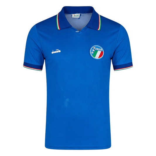 Retro Italie Domicile Maillot 1990 Bleu