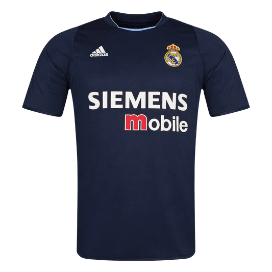 Retro Real Madrid Extérieur Maillot 2003/04 Bleu marine