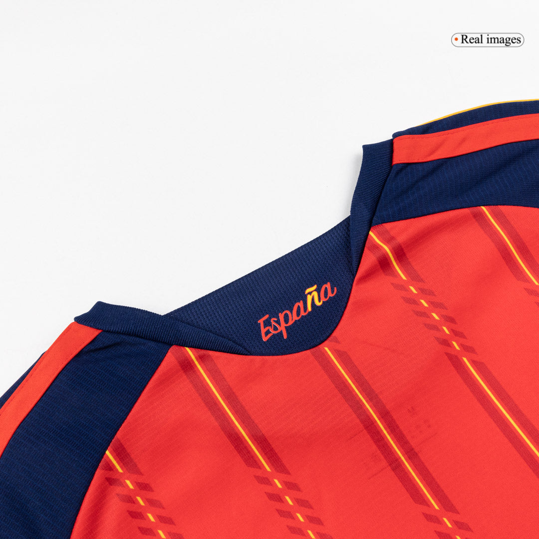 CUBARSÍ #22 Espagne Domicile Maillot 2 Stars - Champion Edition - Coupe du Monde 2026 Rouge
