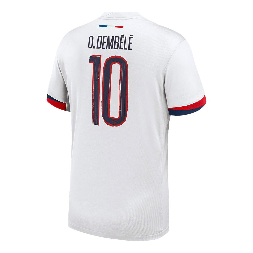 Maillot extérieur blanc O.DEMBÉLÉ n°10 PSG 2024/25 - Ligue des Champions
