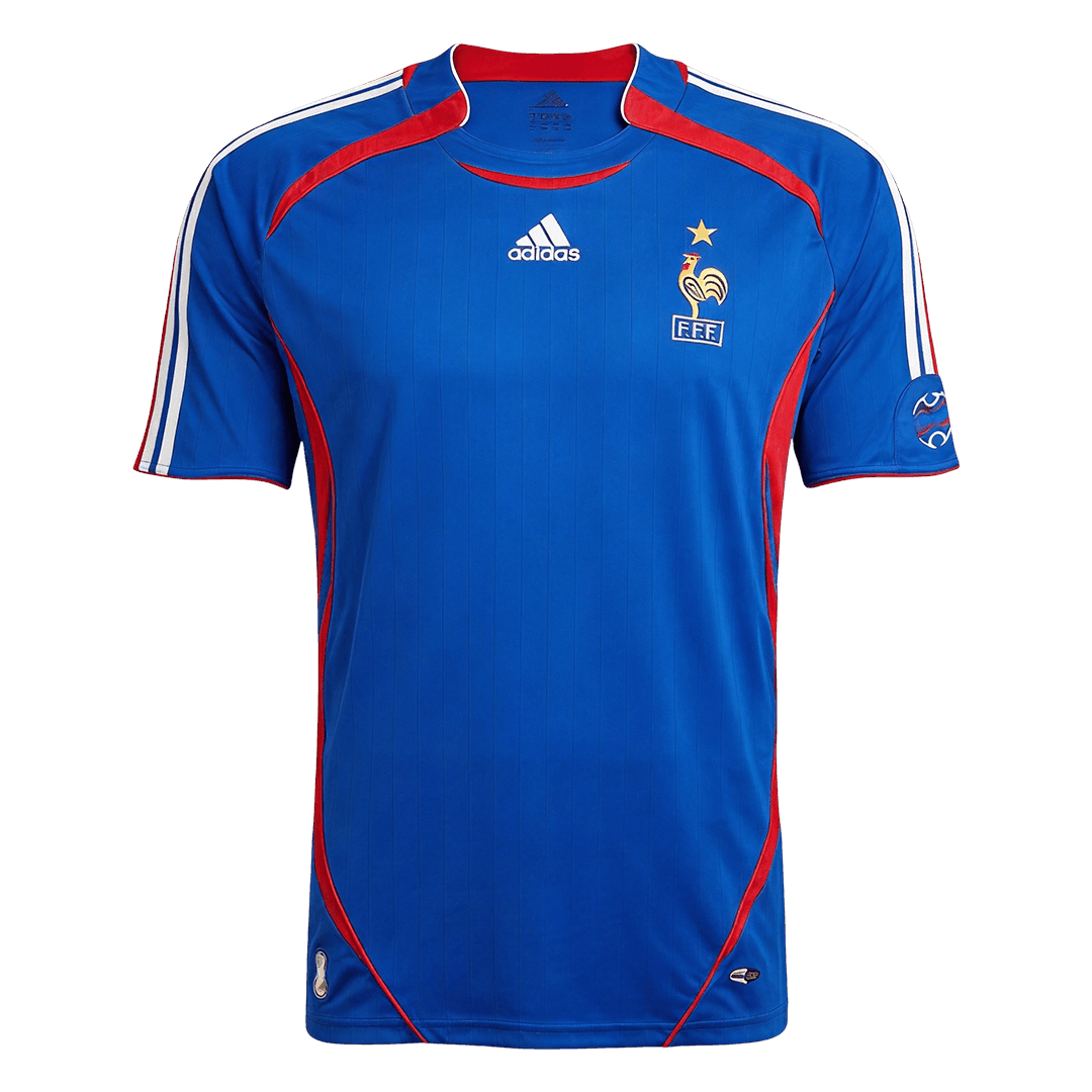 Maillot domicile de l'équipe de France, version rétro homme, Coupe du Monde 2006, bleu