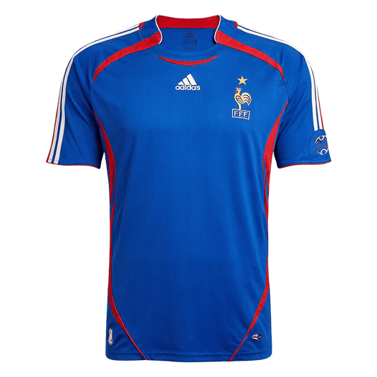 Maillot domicile de l'équipe de France, version rétro homme, Coupe du Monde 2006, bleu