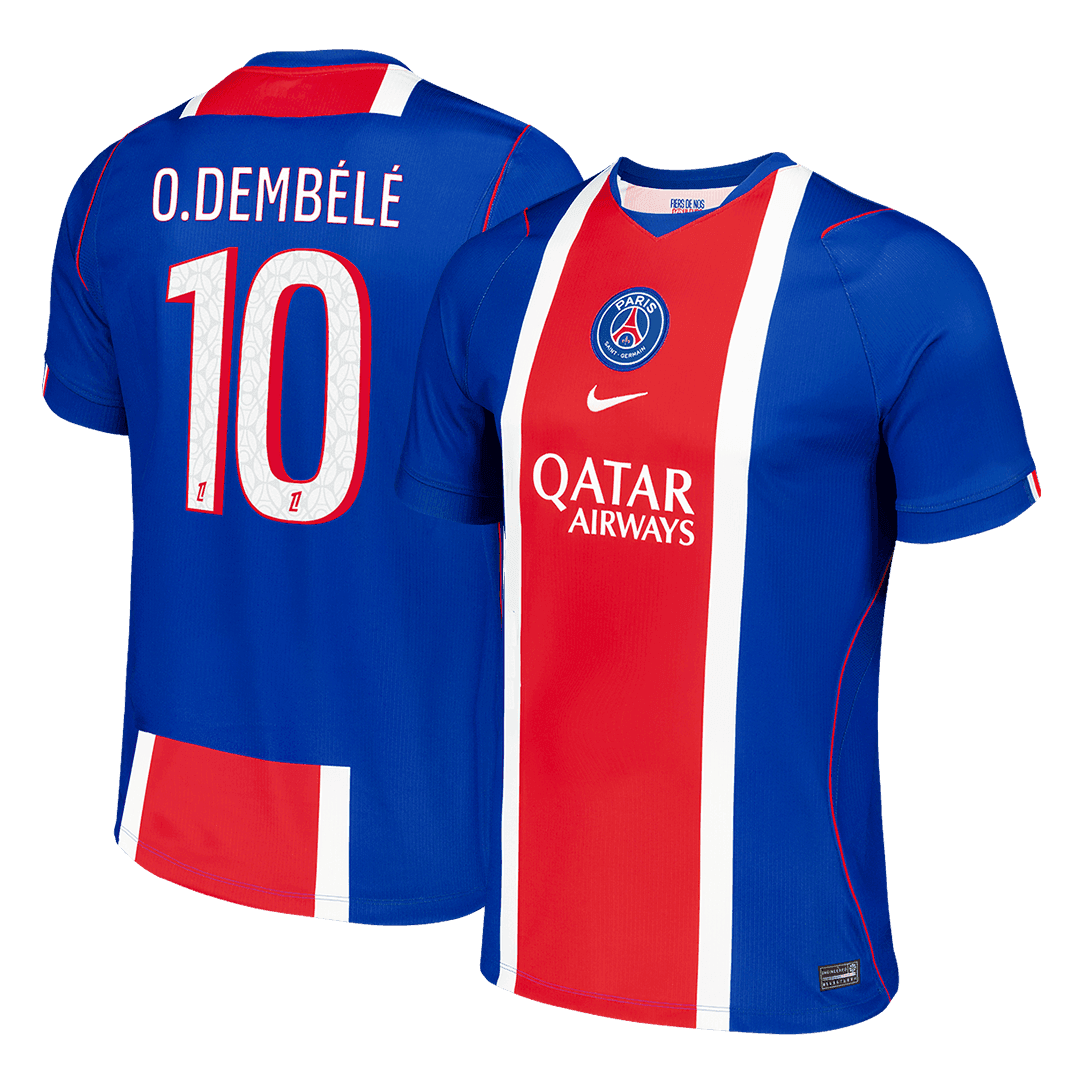 O.DEMBÉLÉ #10 Maillot de Foot PSG Domicile Homme Version Fan 2026/27 Old Royal