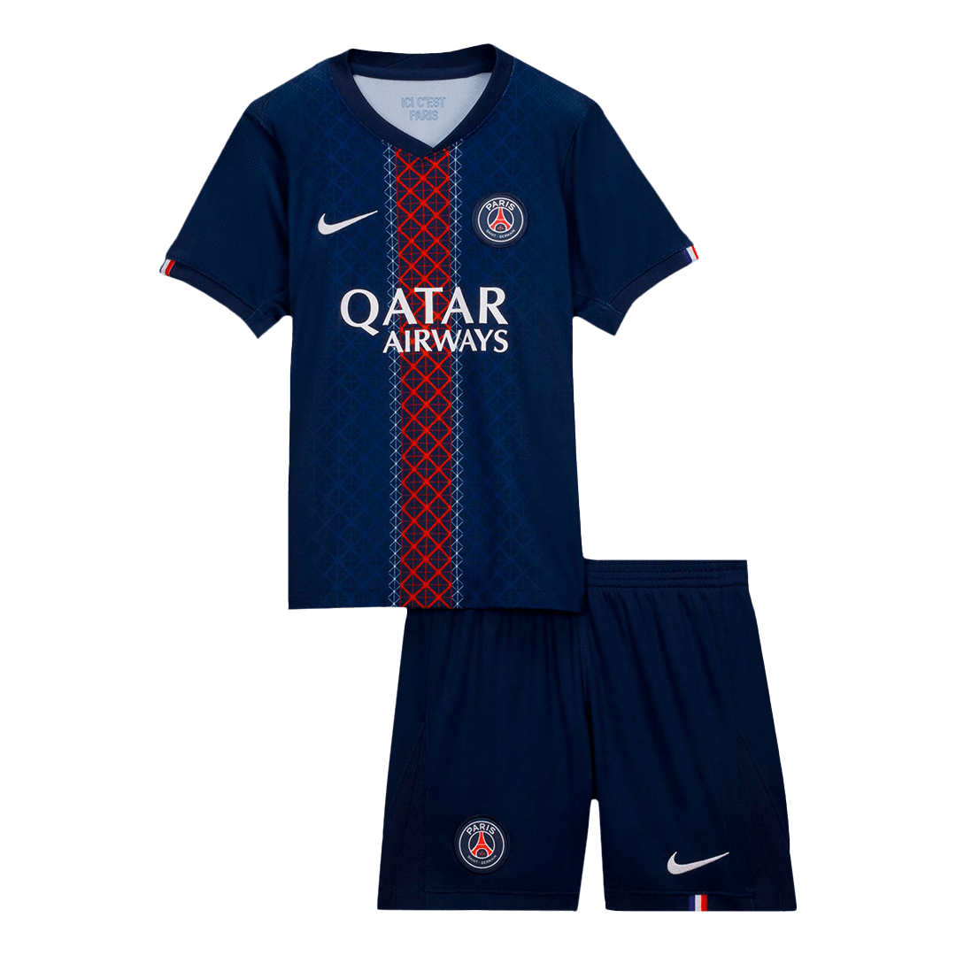 Tenue de football domicile PSG enfant (maillot + short) 2025/26 Bleu marine