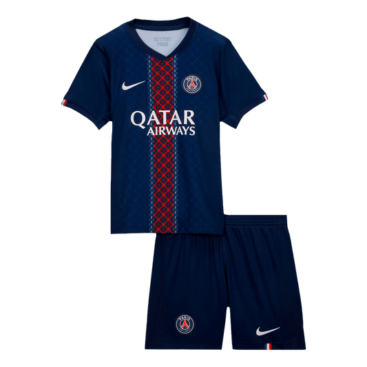 Tenue de football domicile PSG enfant (maillot + short) 2025/26 Bleu marine