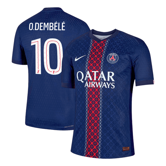 Version Joueur O.DEMBÉLÉ #10 Maillot de Foot PSG Domicile 2025/26 Marine