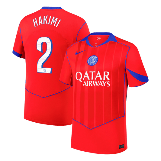 Maillot extérieur HAKIMI n°2 du PSG, troisième maillot 2025/26