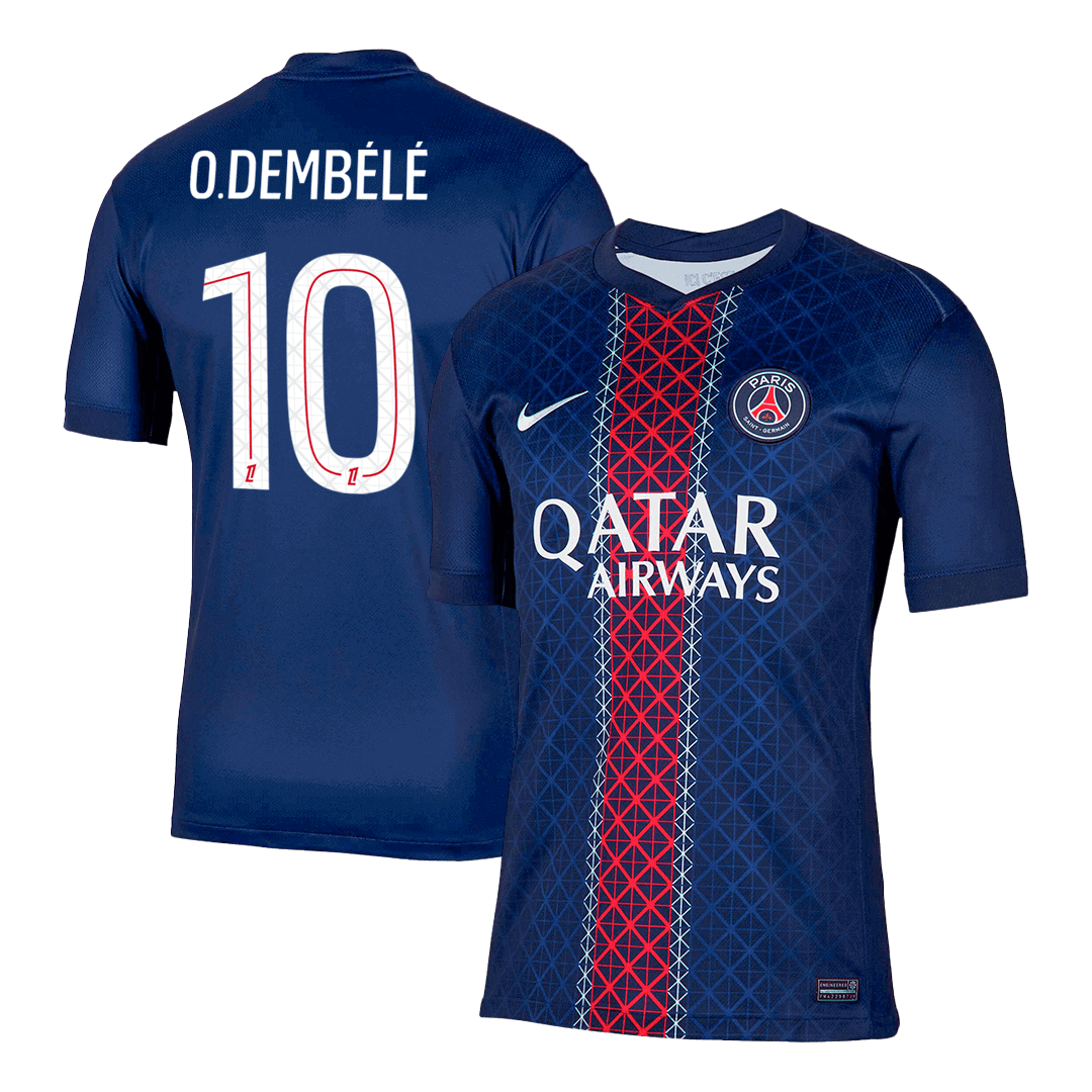 O.DEMBÉLÉ #10 Maillot de Foot PSG Domicile 2025/26 Marine