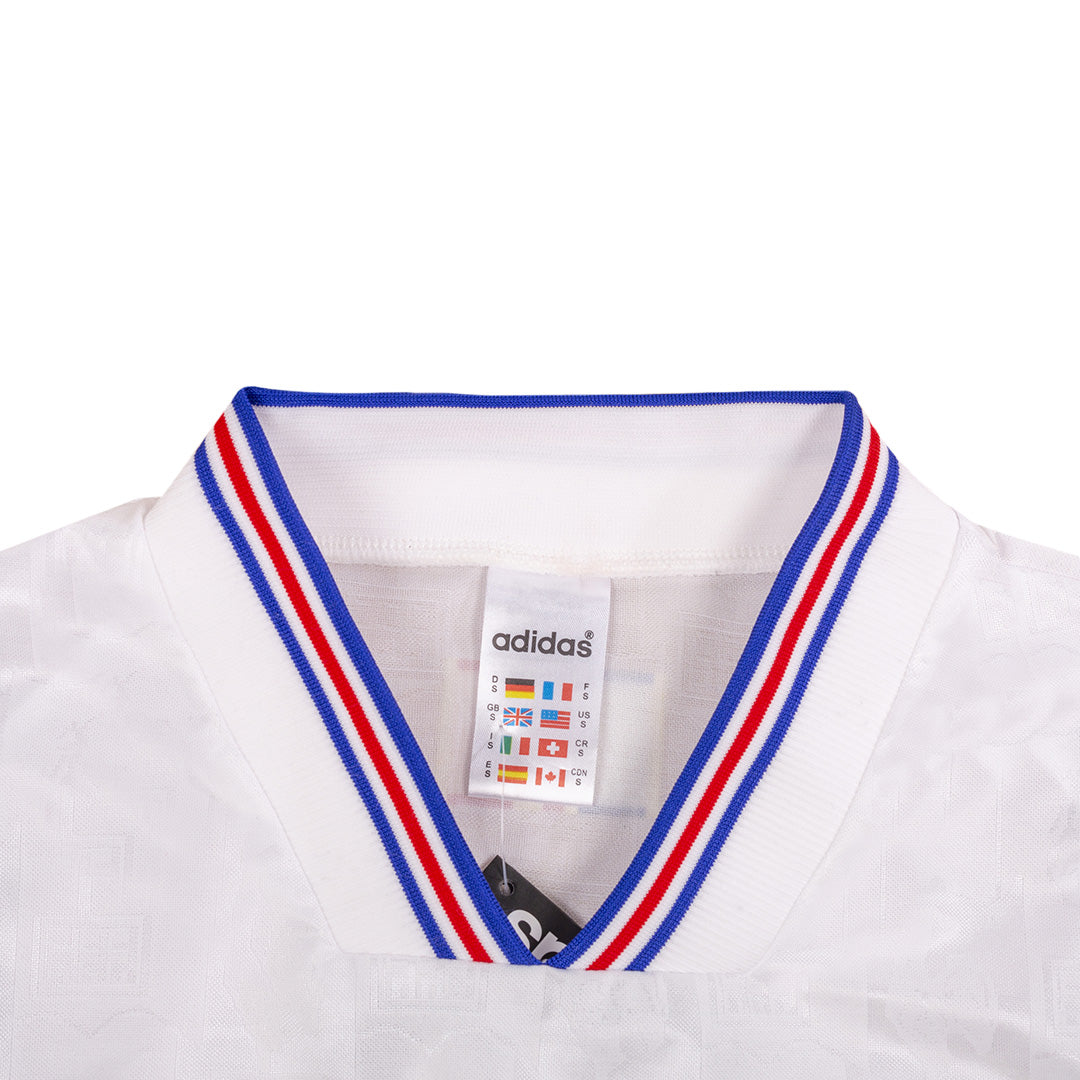 Maillot de football extérieur de l'équipe de France rétro 1996