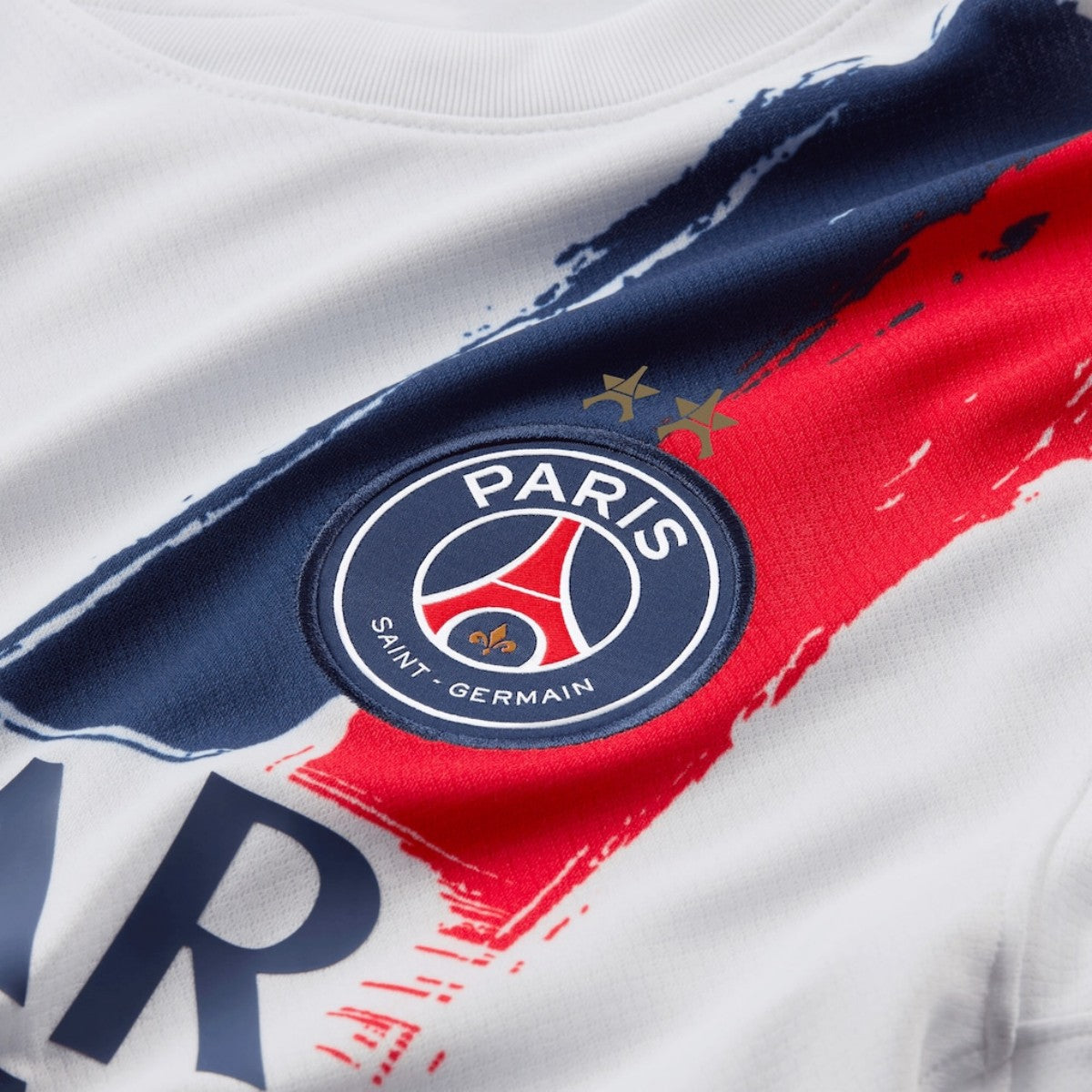 Maillot extérieur du PSG 2024/26 Champions d'Europe 2026 Imprimé Blanc