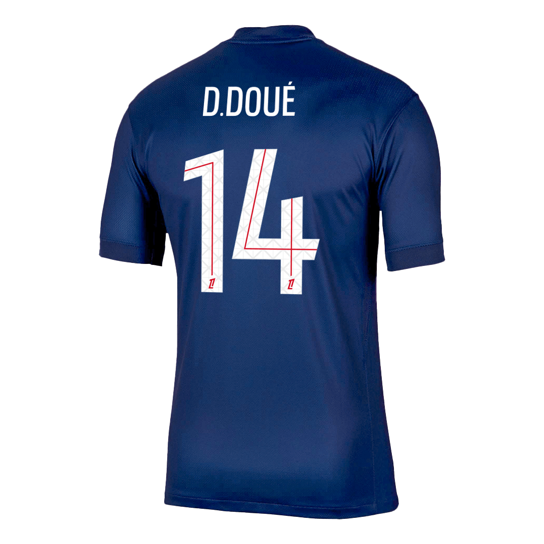 D.DOUÉ #14 Maillot de Foot PSG Domicile 2025/26 Marine