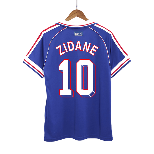Maillot domicile de l'équipe de France de Zidane rétro n°10, saison 1998