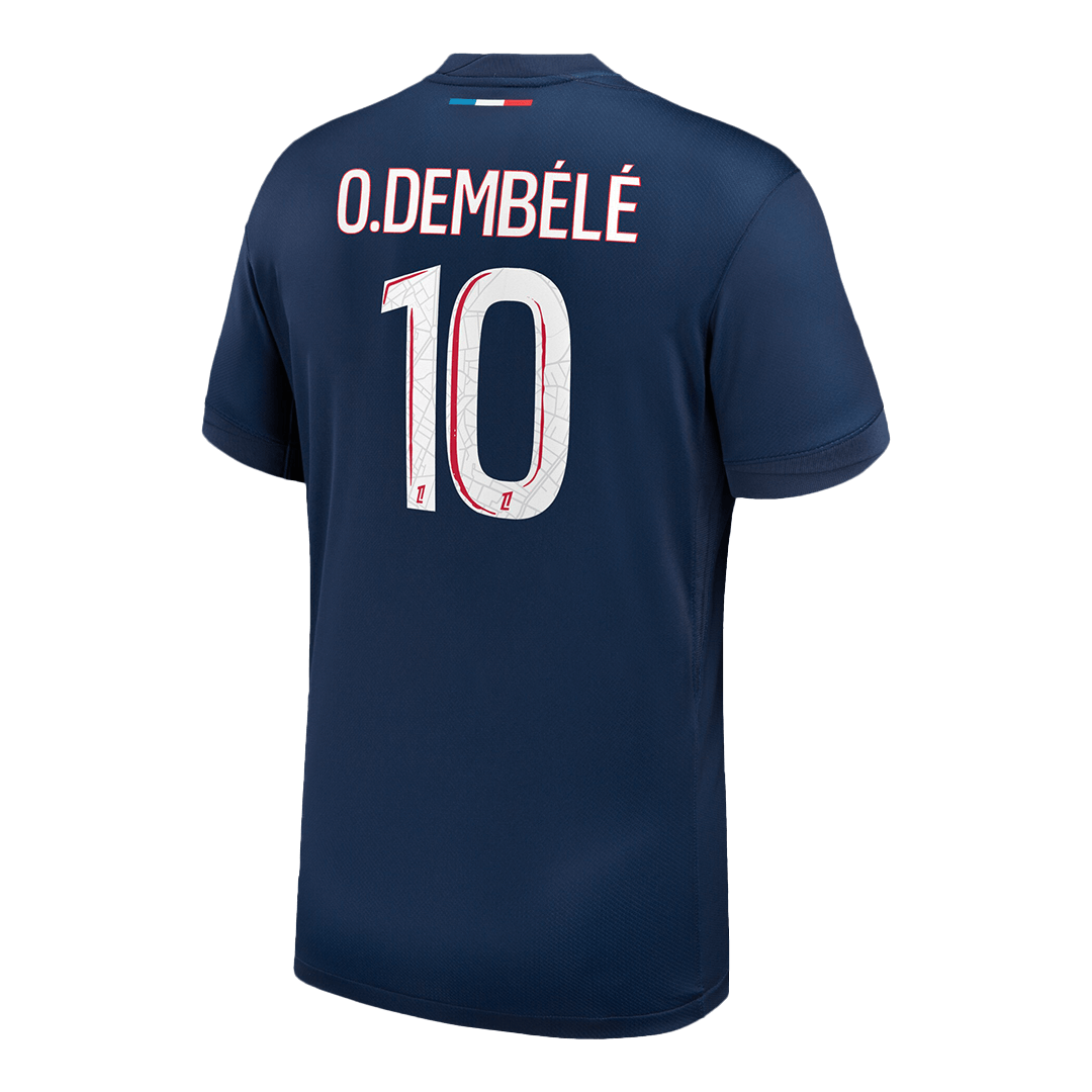 O.DEMBÉLÉ #10 Maillot de Foot PSG Domicile 2024/25 Marine