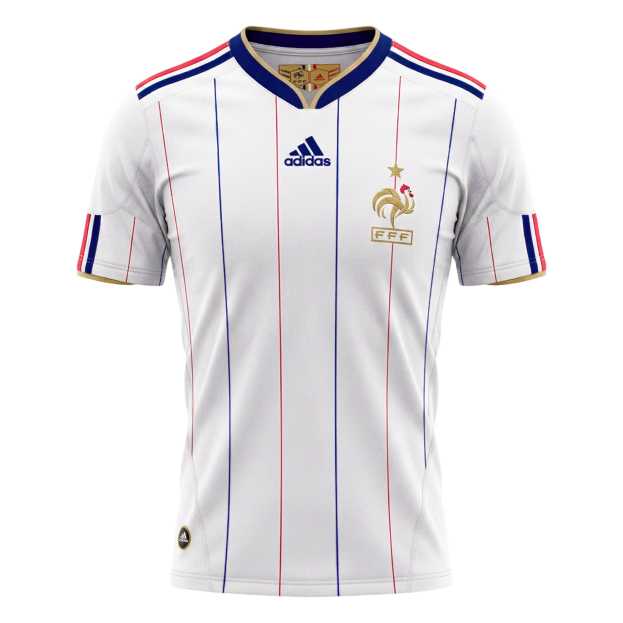 Maillot de football extérieur rétro France 2010