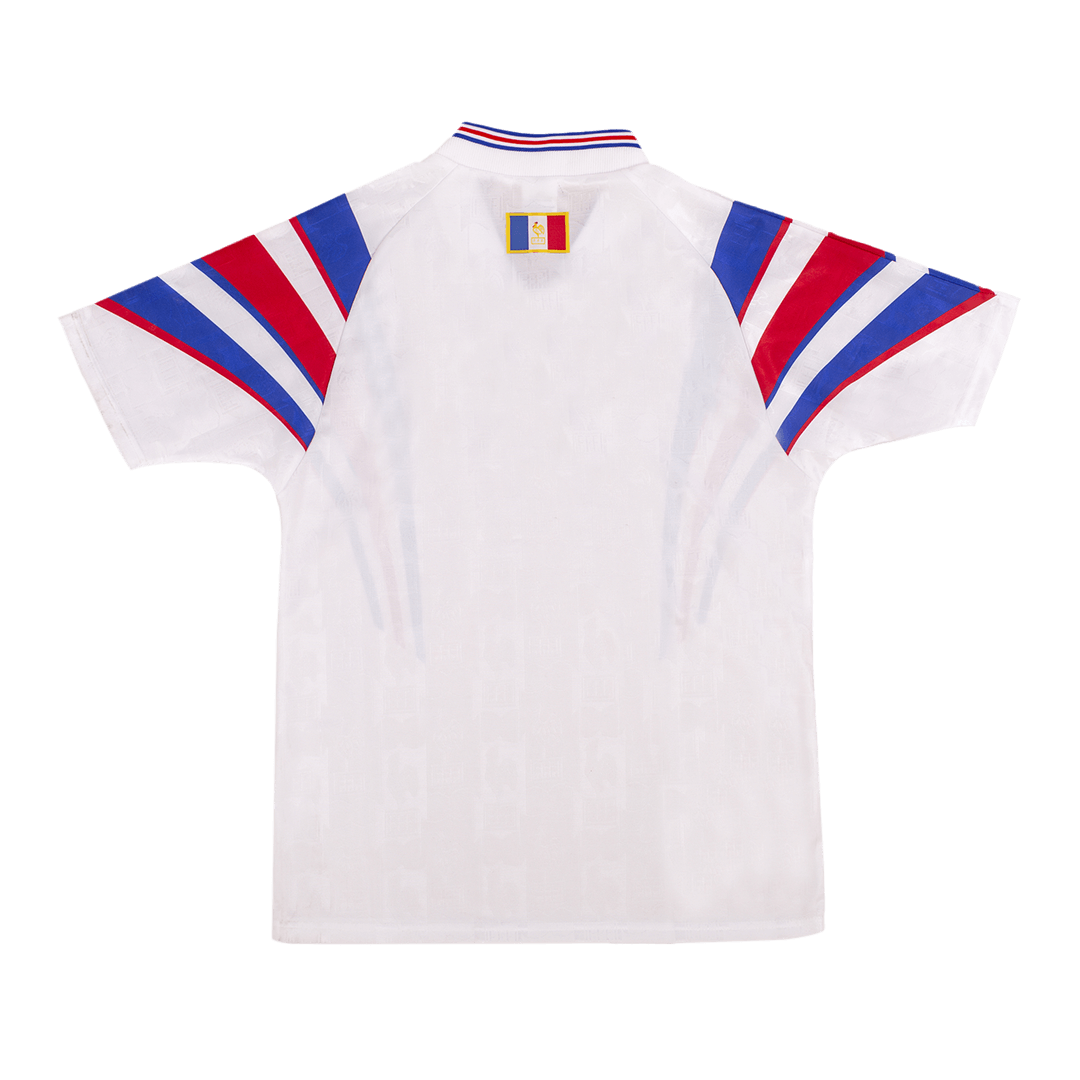 Maillot de football extérieur de l'équipe de France rétro 1996