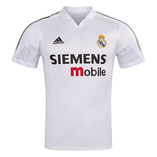 Retro Real Madrid Domicile Maillot 2004/05 Blanc