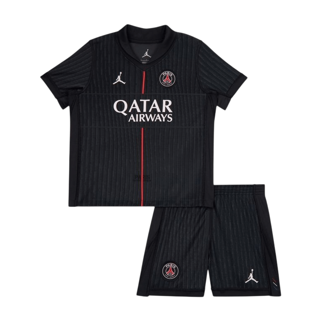Quatrième tenue extérieure du PSG pour enfants (maillot + short) 2025/26