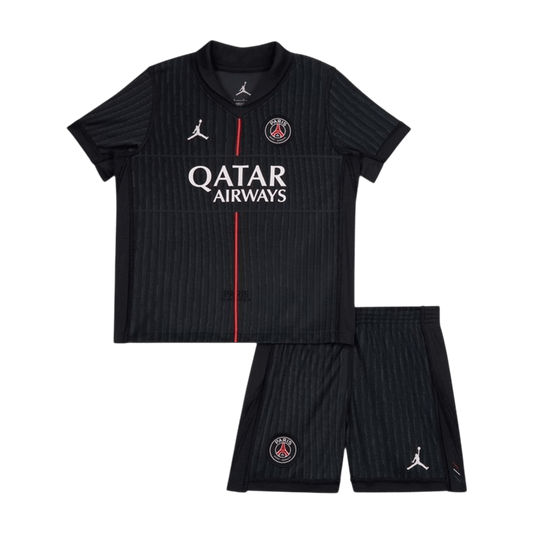 Quatrième tenue extérieure du PSG pour enfants (maillot + short) 2025/26