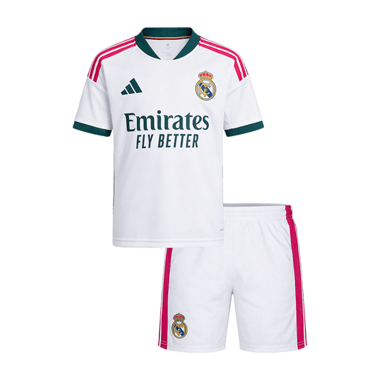 Vente Flash Real Madrid Domicile Maillot Kit 2026/27 Enfant Blanc
