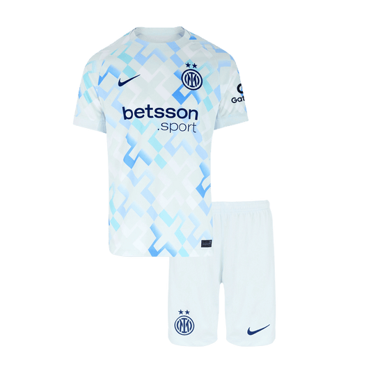 Vente Flash Inter Milan Extérieur Maillot Kit 2025/26 Enfant Blanc