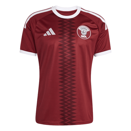 Qatar Domicile Maillot - Coupe du Monde 2026 Rouge Grande Taille