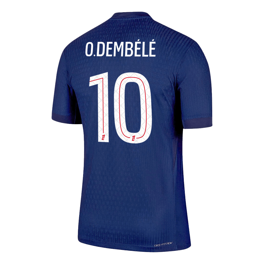 Version Joueur O.DEMBÉLÉ #10 Maillot de Foot PSG Domicile 2025/26 Marine