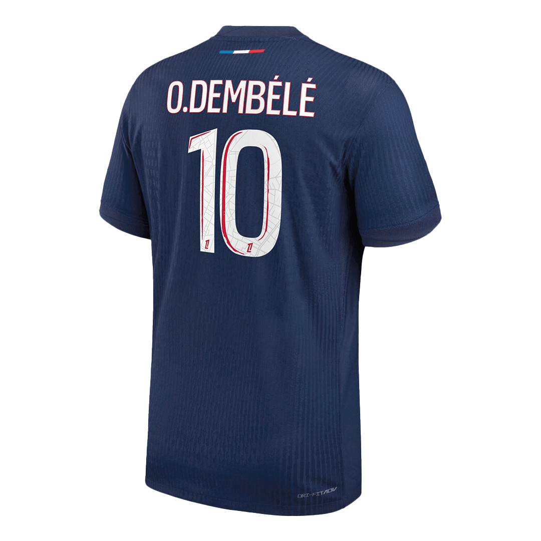 Version Joueur O.DEMBÉLÉ #10 Maillot de Foot PSG Domicile 2024/25 Marine