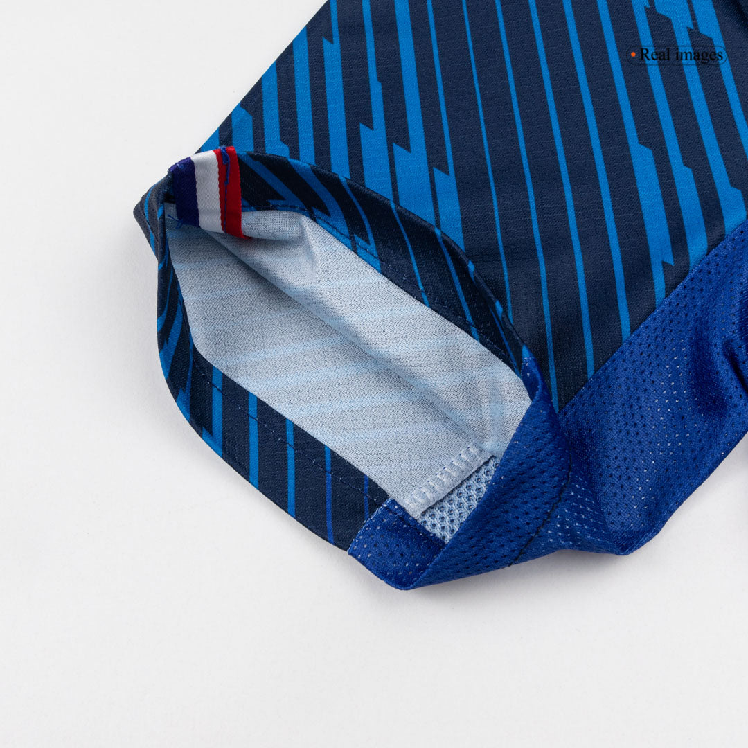 Dembélé n°7, maillot domicile de l'équipe de France, Coupe du Monde 2026, bleu