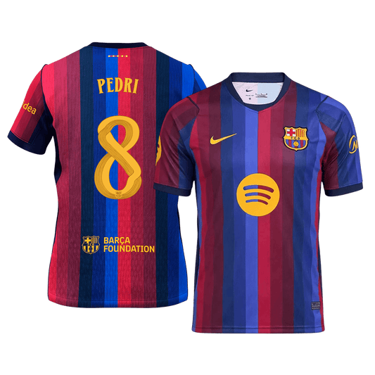 PEDRI #8 Barcelone Domicile Maillot 2026/27 Blue&Garnet
