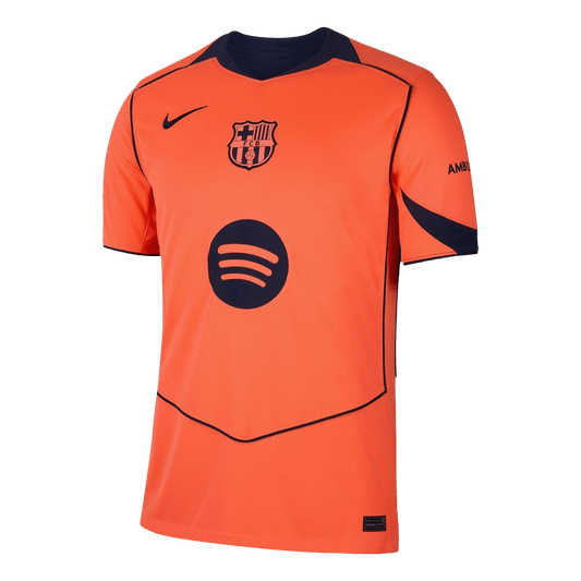 Barcelone Third Maillot 2025/26 Orange Grande Taille