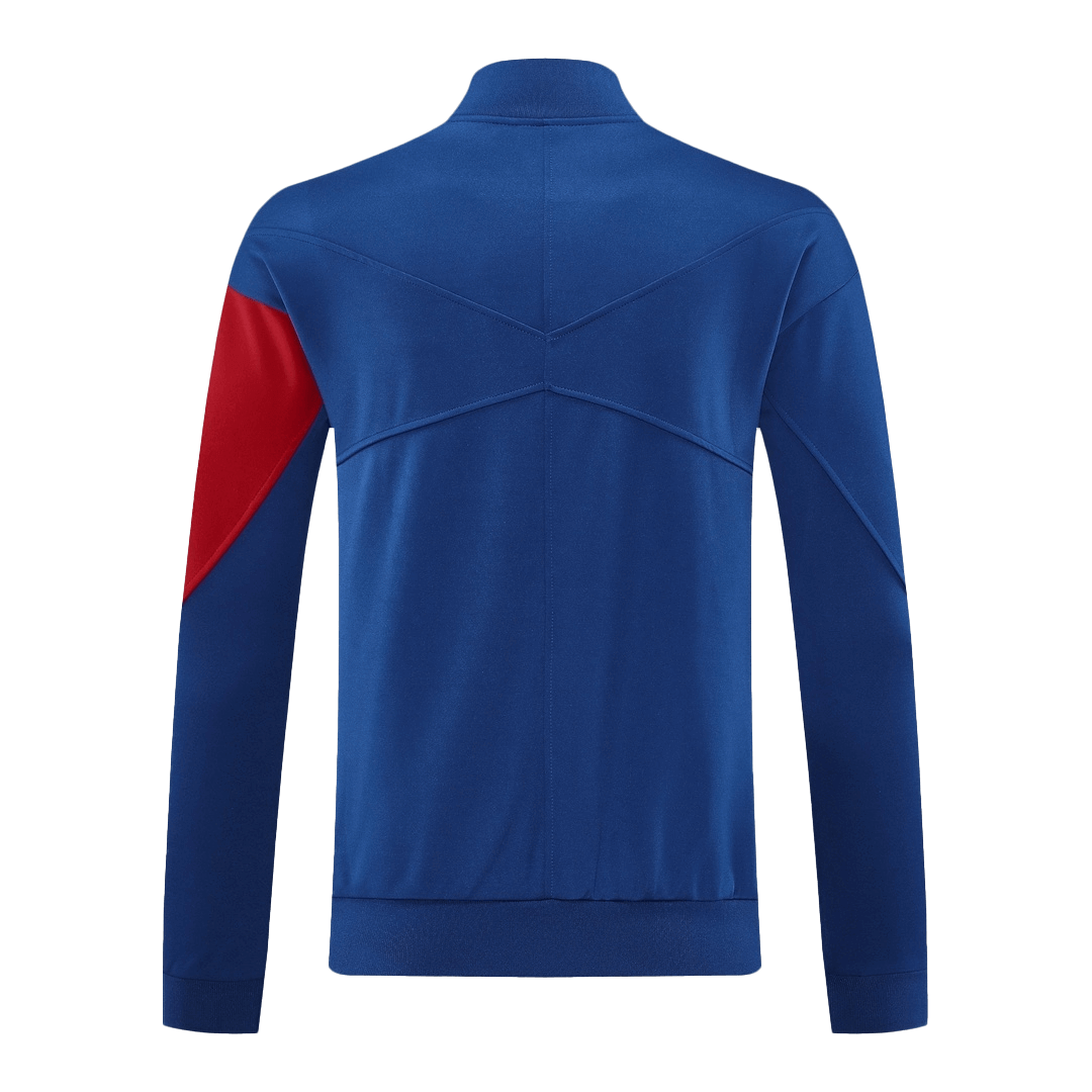 Tenue d'entraînement PSG 25/26 (veste + pantalon) bleu marine et rouge