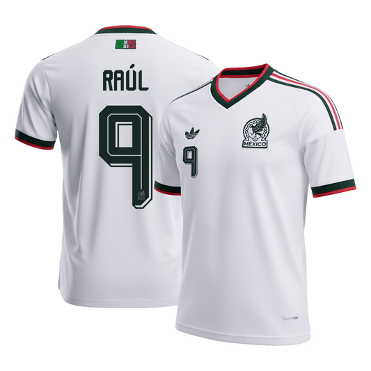 RAÚL #9 Mexique Extérieur Maillot - Coupe du Monde 2026 Blanc