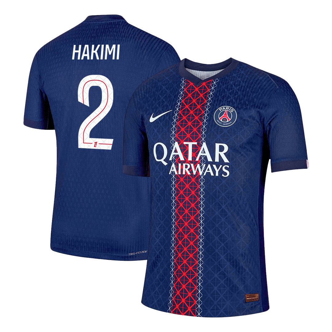 Maillot domicile PSG 2025/26, version joueur HAKIMI n°2