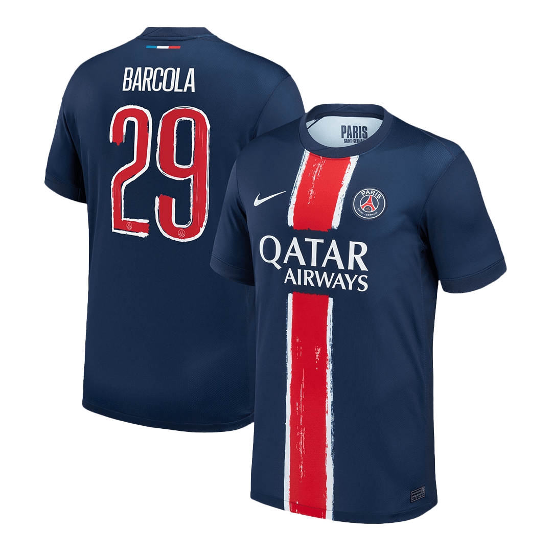 Maillot domicile BARCOLA n° 29 PSG 2024/25 Bleu marine - Ligue des champions