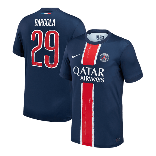 Maillot domicile BARCOLA n° 29 PSG 2024/25 Bleu marine - Ligue des champions