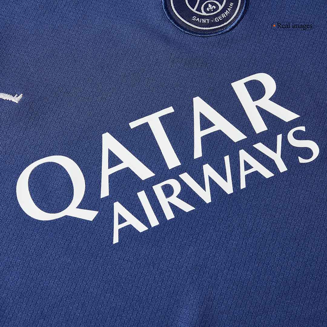 Quatrième tenue extérieure enfant du PSG (maillot + short) 2024/25 Bleu marine