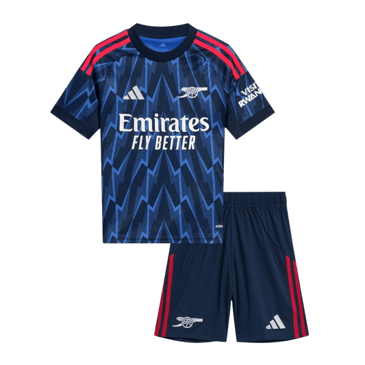 Vente Flash Arsenal Extérieur Maillot Kit 2025/26 Enfant Bleu