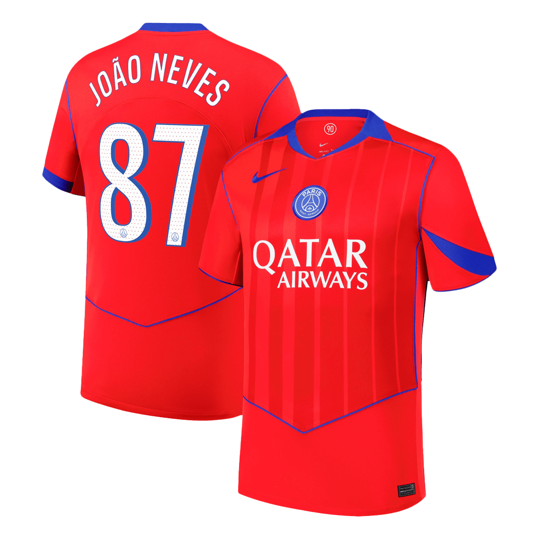 Maillot extérieur JOÃO NEVES #87 PSG Third 2025/26