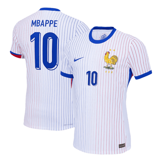 Version joueur MBAPPE #10 Maillot extérieur de l'équipe de France Euro 2024