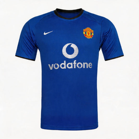 Retro Manchester United Third Maillot 2002/03 Bleu