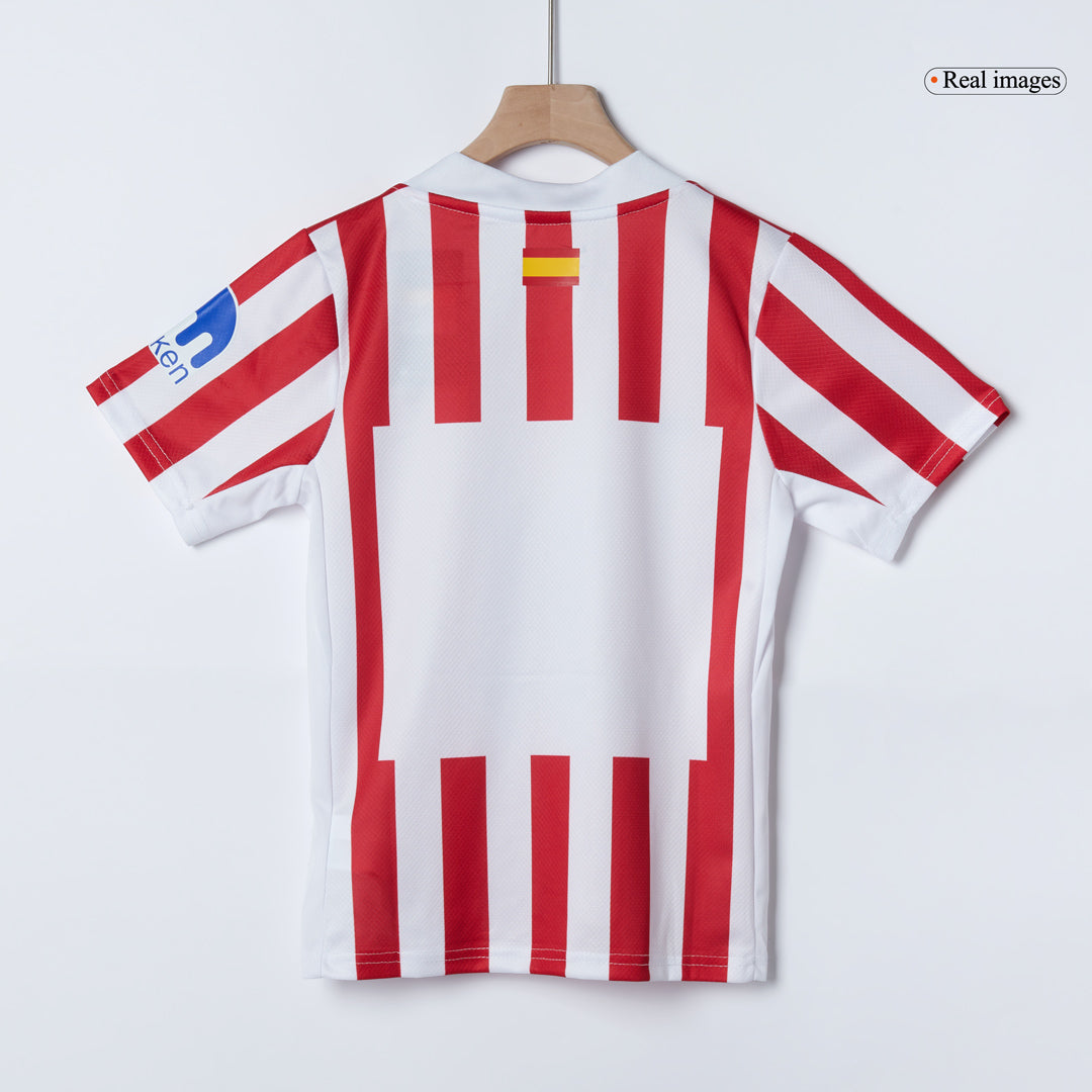 Vente Flash Atlético Domicile Maillot Kit 2025/26 Enfant Red&White