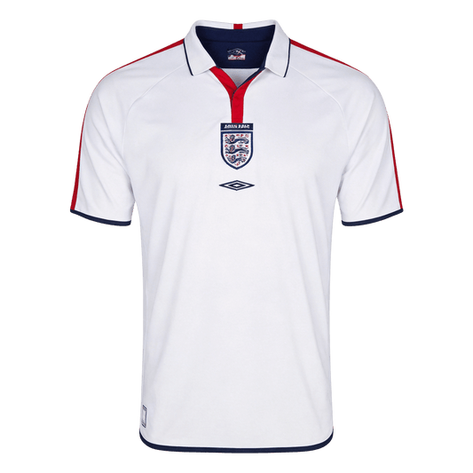 Retro Angleterre Domicile Maillot 2004 Blanc